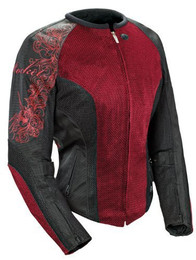 Joe Rocket Cleo 2.2 Mesh Jacket Wine / Black / Black Ladies