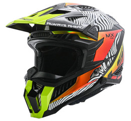 LS2 X Force Fan White Black Orange Yellow Helmet
