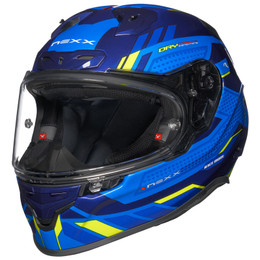 Nexx XR3R Precision Blue Yellow Helmet