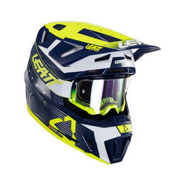 Leatt Moto 7.5 V24 Blue Helmet Kit