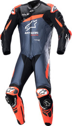 Alpinestars GP Plus V4 Leather Black Red Fluo Blue Suit