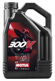 Motul 300V 4T Competition Synthetic Oil 15W-50 4-Liter - 101363 / 104129