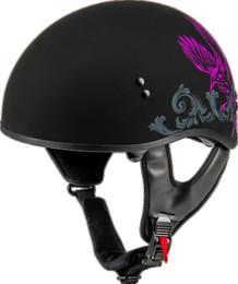Gmax HH-65 Corvus Matte Black Purple Grey Helmet
