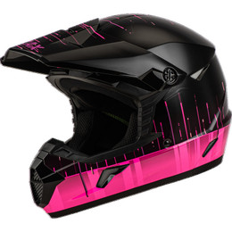 Gmax Youth MX-46Y Frequency Black Pink Helmet