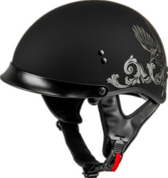Gmax HH-65 Corvus Matte Black Tan W/ Peak Helmet