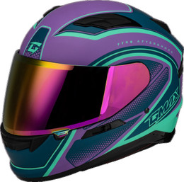 Gmax FF-98 Aftershock Matte Purple Blue Helmet