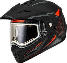 Gmax MD-74S Spectre Matte Black Red Electric Shield Helmet