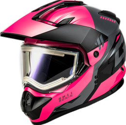 Gmax GM-11S Ronin Black Grey Pink Electric Shield Helmet