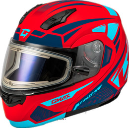 Gmax MD-04S Sector Red Blue Electric Shield Helmet