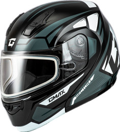 Gmax MD-04S Sector Black Silver Snow Helmet