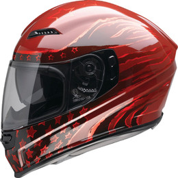 Z1R Jackal Patriot Red Helmet