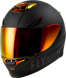 Fly Racing Sentinel Recon ECE 22.06 Matte Black Fire Chrome Helmet