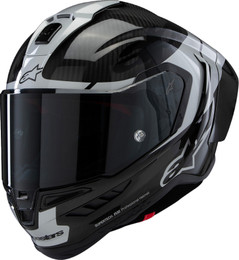 Alpinestars Supertech R10 Element Carbon Silver Black Helmet