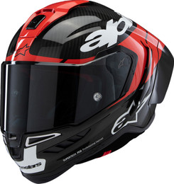 Alpinestars Supertech R10 Element Carbon Red White Helmet