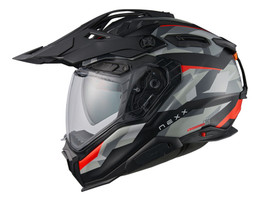 Nexx X.WED3 Trail Mania Matte Grey Red Helmet