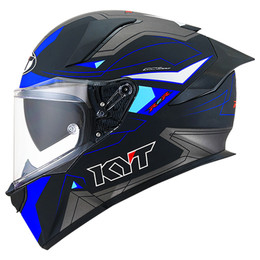 KYT R2R LED Matte Blue Black Helmet