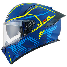 KYT R2R Concept Matte Blue Yellow Helmet