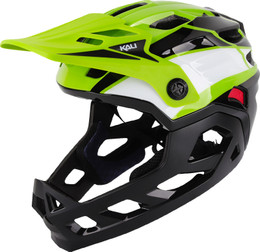 Kali Child Maya Race Gloss Lime White Black  Helmet