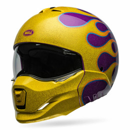 Bell Broozer Ignite Purple Yellow Helmet