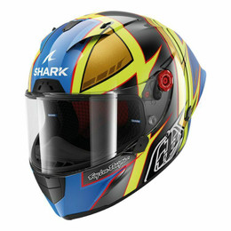 Shark Race-R Pro Cam Petersen Anthracite Yellow Blue Carbon Helmet