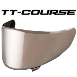 KYT TT Course Visors TT Course Color Mirror Chrome