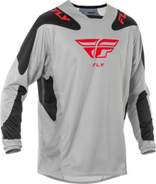 Fly Racing Kinetic Sym Light Grey Red Black Jersey