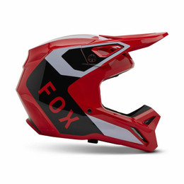 Fox Racing V25 V1 Lean Fluorescent Red Helmet