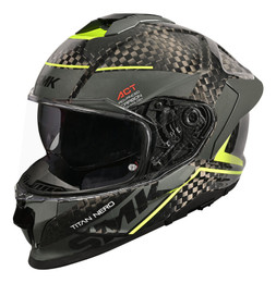 SMK Titan V2 S01 Carbon Hi-Vis Nero Helmet
