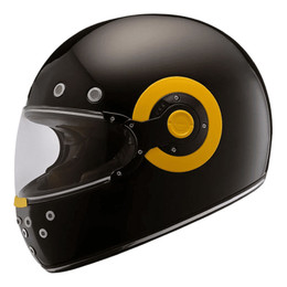 SMK Retro V2 Solid Gloss Black Helmet