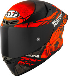 KYT TT-Revo Combustion Orange Helmet