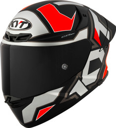 KYT TT-Revo Electron Grey Red Matte Helmet
