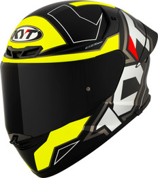 KYT TT-Revo Electron Black Yellow Matte Helmet