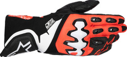 Alpinestars Supertech V2 Black Fluo Red White Gloves