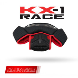 KYT KX-1 Black Red Crown Pad