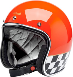 Biltwell Bonanza Competition Orange Helmet