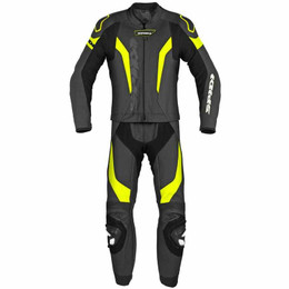 Spidi Laser Pro Perforated Black Fluorescente Yellow Suit - Speed