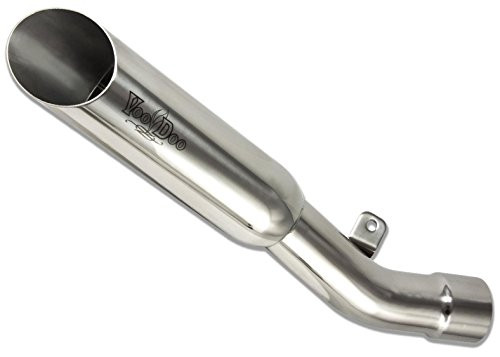Voodoo Single Shorty Slip-On Exhaust Polished - VEZX636L3P - Speed