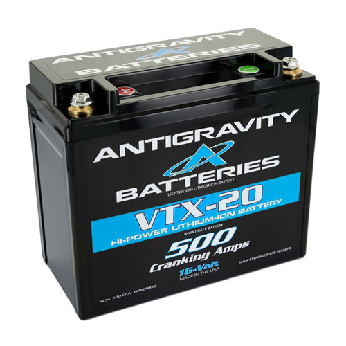 Antigravity 16-Volt Lithium Battery VTX-20R 500CA (RIGHT NEG)