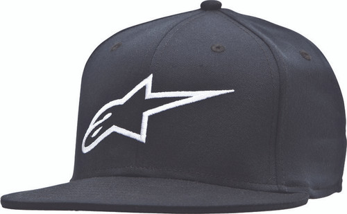 Alpinestars Ageless Flat Bill Hat Black/White Lg/Xl Alpinestars Ageless Flat Bill Hat Black/White Lg/Xl