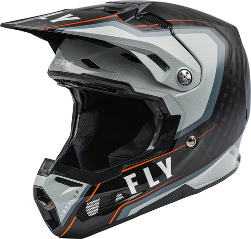 Fly Racing Formula Carbon Axon Helmet Black Grey Orange Fly Racing Formula Carbon Axon Helmet Black Grey Orange