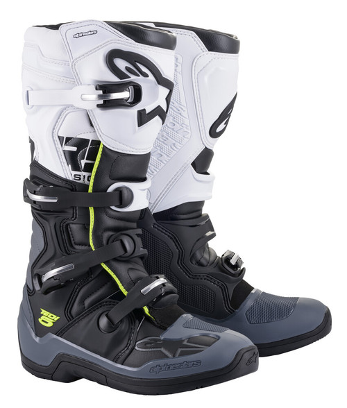 Alpinestars Tech 5 Black Dark Grey White Boots Alpinestars Tech 5 Black Dark Grey White Boots