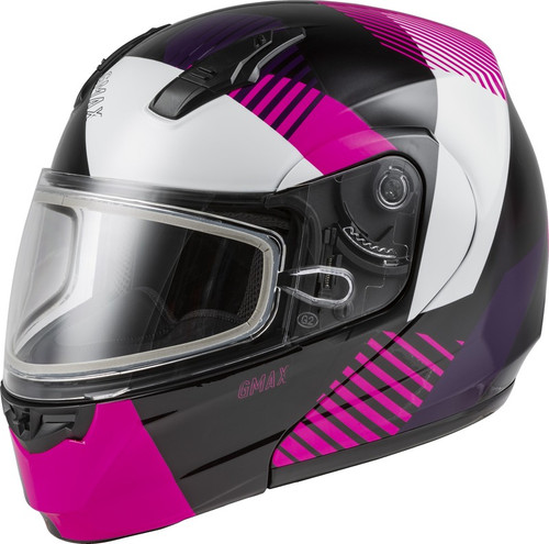 Gmax MD-04S Modular Reserve Snow Helmet Black Pink White