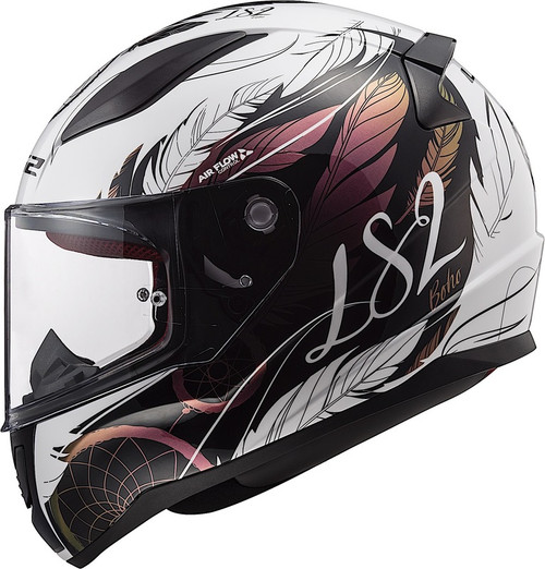 LS2 Youth Rapid Mini Dream Catcher Gloss Chameleon White Helmet LS2 Youth Rapid Mini Dream Catcher Gloss Chameleon White Helmet