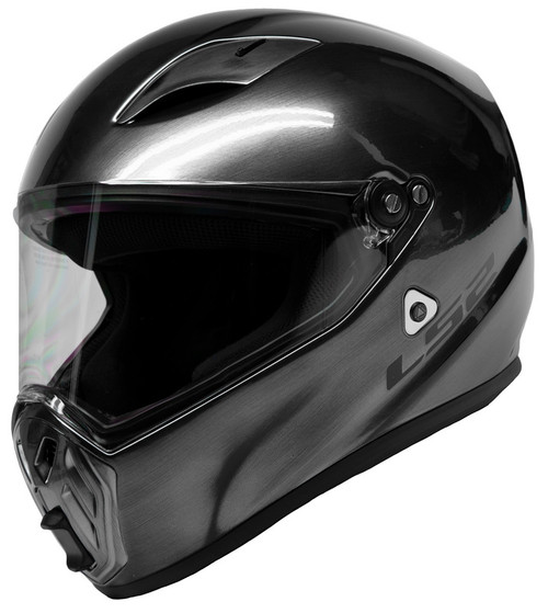 LS2 Street Fighter Solid Gloss Brushed Alloy Helmet