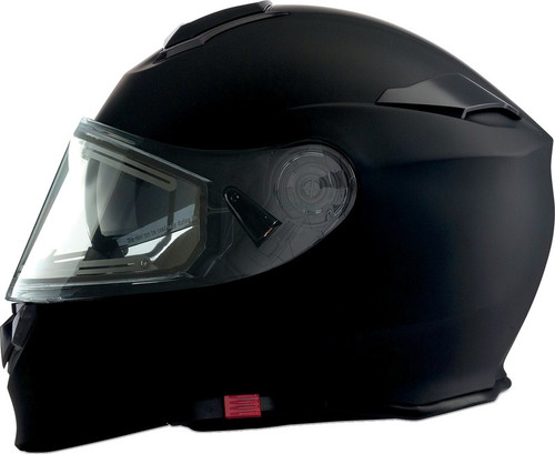 Z1R Solaris Modular Flat Black Electric Shield Snow Helmet Matte
