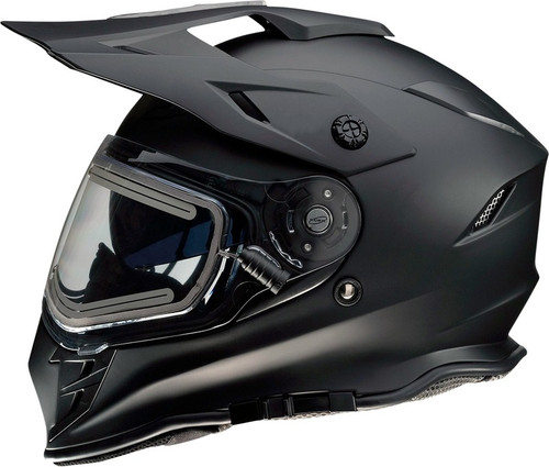Z1R Range Snow Flat Black Electric Dual Pane Helmet Matte Z1R Range Snow Flat Black Electric Dual Pane Helmet Matte