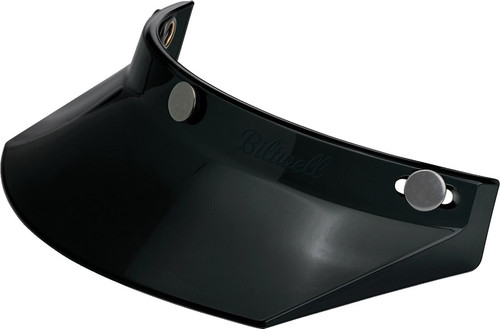 Biltwell Moto Black 3-Snap Visor