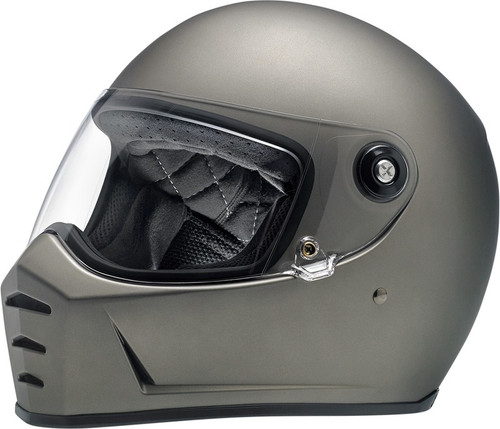 Biltwell Lane Splitter Flat Titanium Helmet