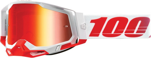 100% Racecraft 2 St. Kith Red Mirror Goggles-Mirrored Lens 100% Racecraft 2 St. Kith Red Mirror Goggles-Mirrored Lens