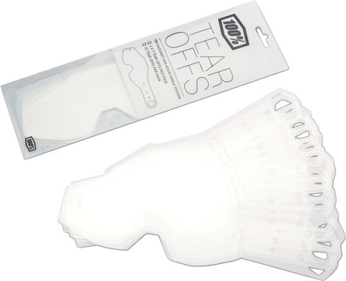 100% Racecraft-Accuri-Strata MX Standard Goggle Tear-Offs-Clear 100% Racecraft-Accuri-Strata MX Standard Goggle Tear-Offs-Clear